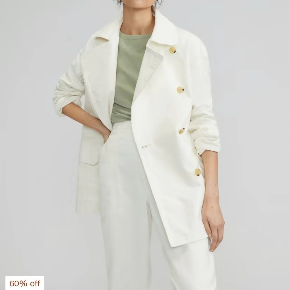 - New  (w/o tag) - The Organic Cotton Herringbone Jacket - Picture 5 of 6